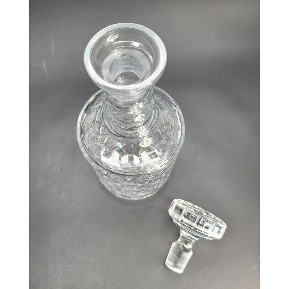 Wedgwood Lead Crystal Decanter Round Lidded 11" Heavy Beautiful! Cr607 - Picture 5 of 8